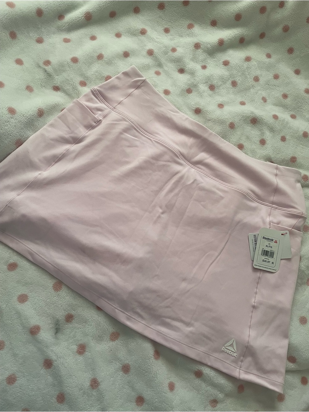 baby pink reebok skort, brand new with tags💝